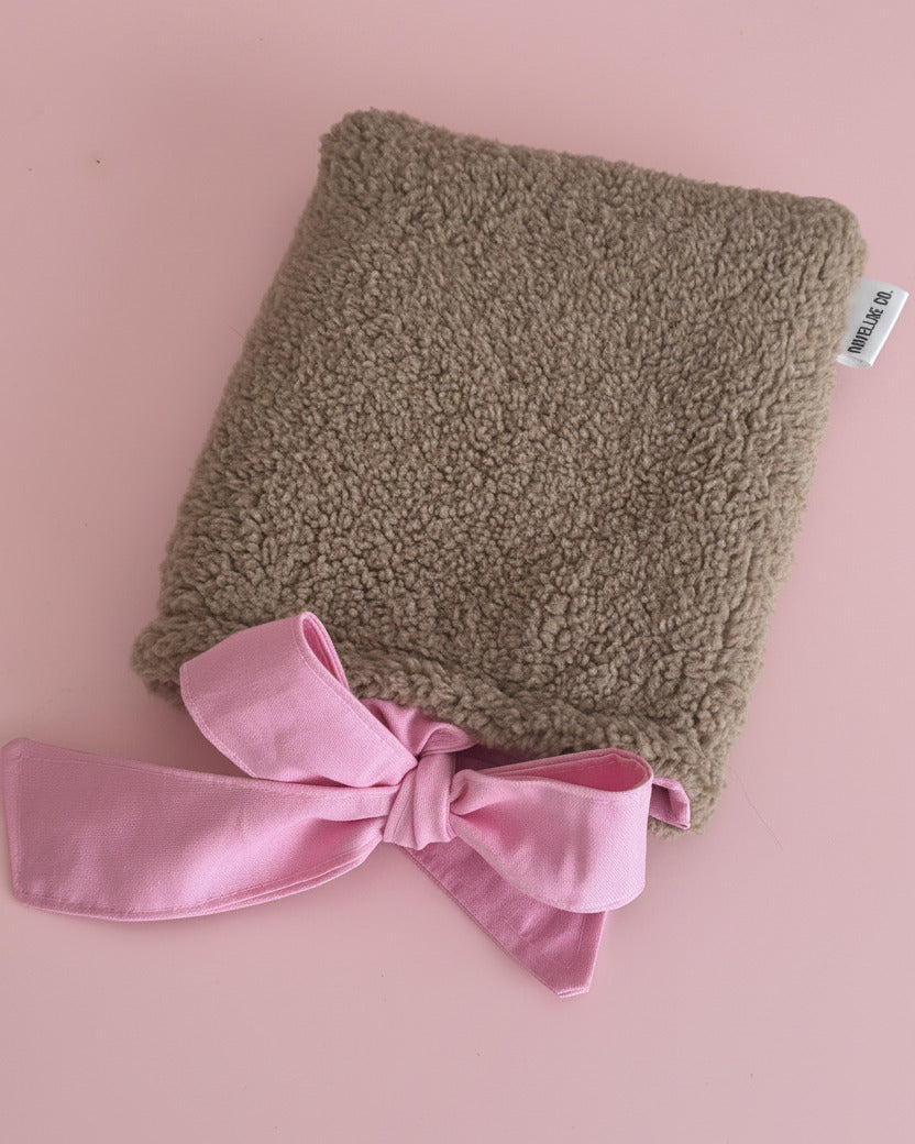 E-Reader Tasche Teddy Brown x Pink