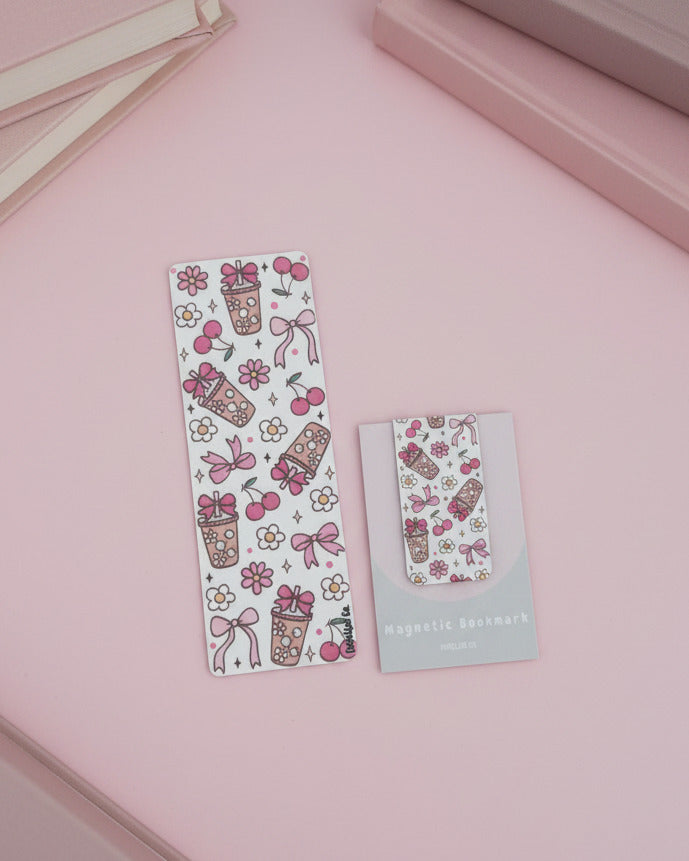 Klassisches Lesezeichen ,,Iced Coffee Girly"