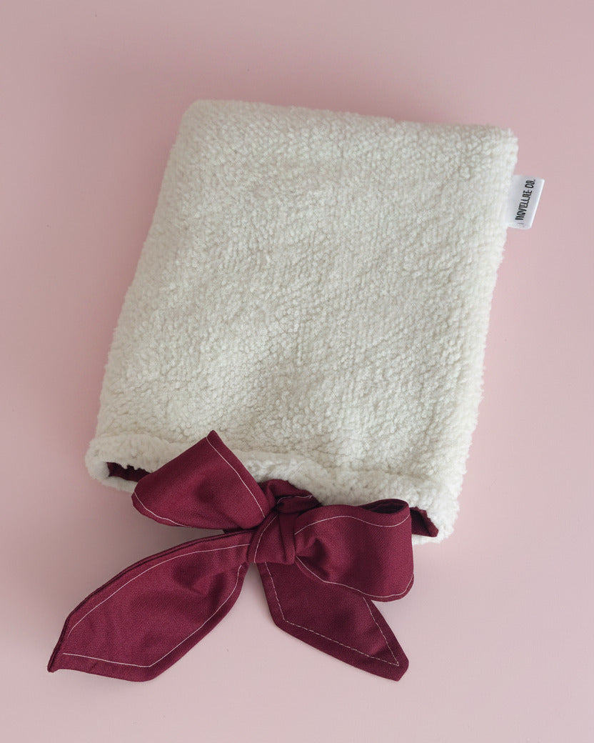 E-Reader Tasche Teddy Creme x Bordeaux