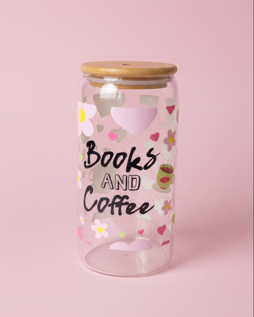 Trinkglas ,,Books And Coffee"